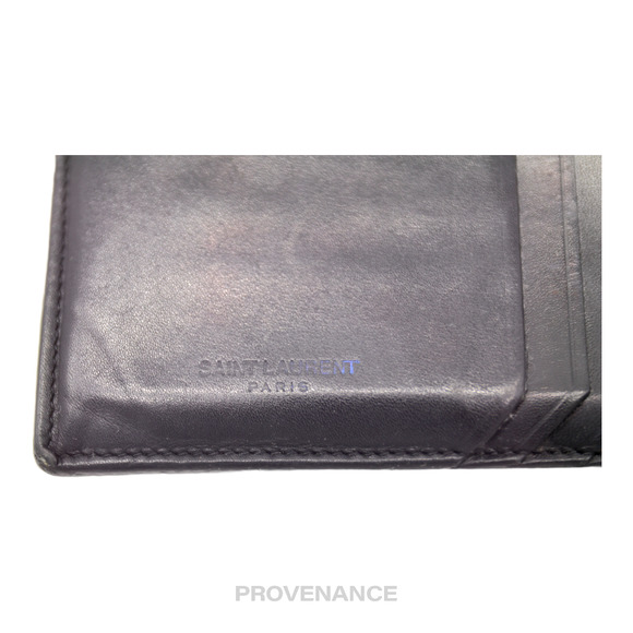 🔴 SLP Fragment Zip Card Holder Wallet - Black Leather - Picture 5 of 7